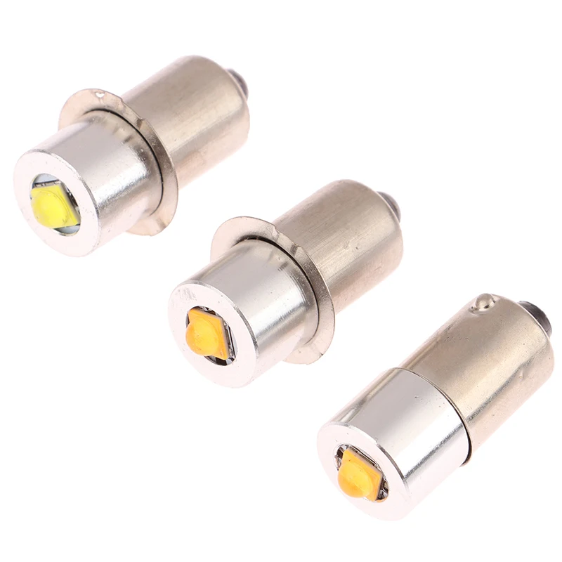 

1Pcs 3W LED Lights High Bright DC 6-24V 3-12V Replacement Bulbs 300lm Lashlight For P13.5S BA9S Base Work Lamp Torch