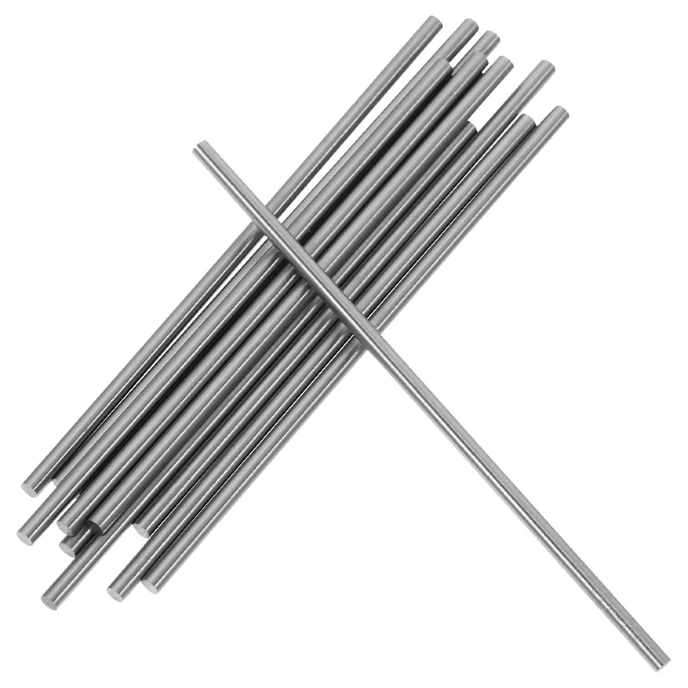 20 Pcs Steel Shaft Metal Nails Round Silver Crochet Blocking Stainless Steel Rods Knitting Tool Kit Compatible