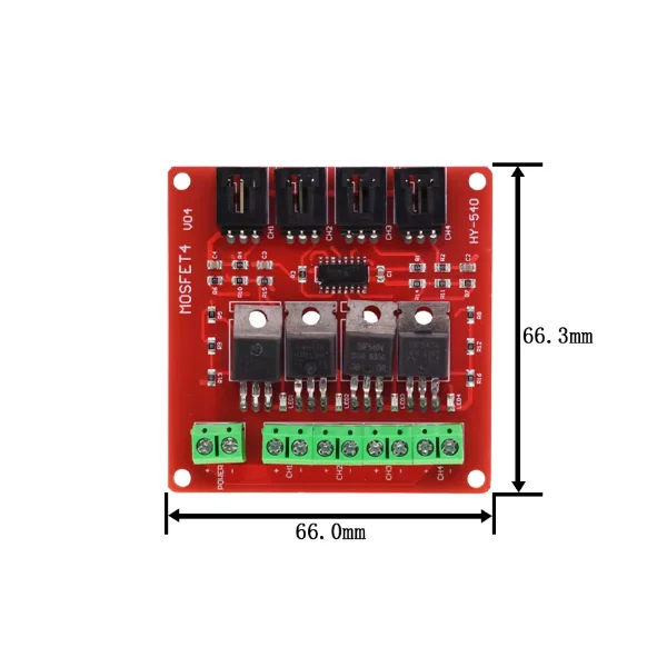 Electronic Building Blocks MOSFET 4-Way Switch IRF540 Isolated Power Module