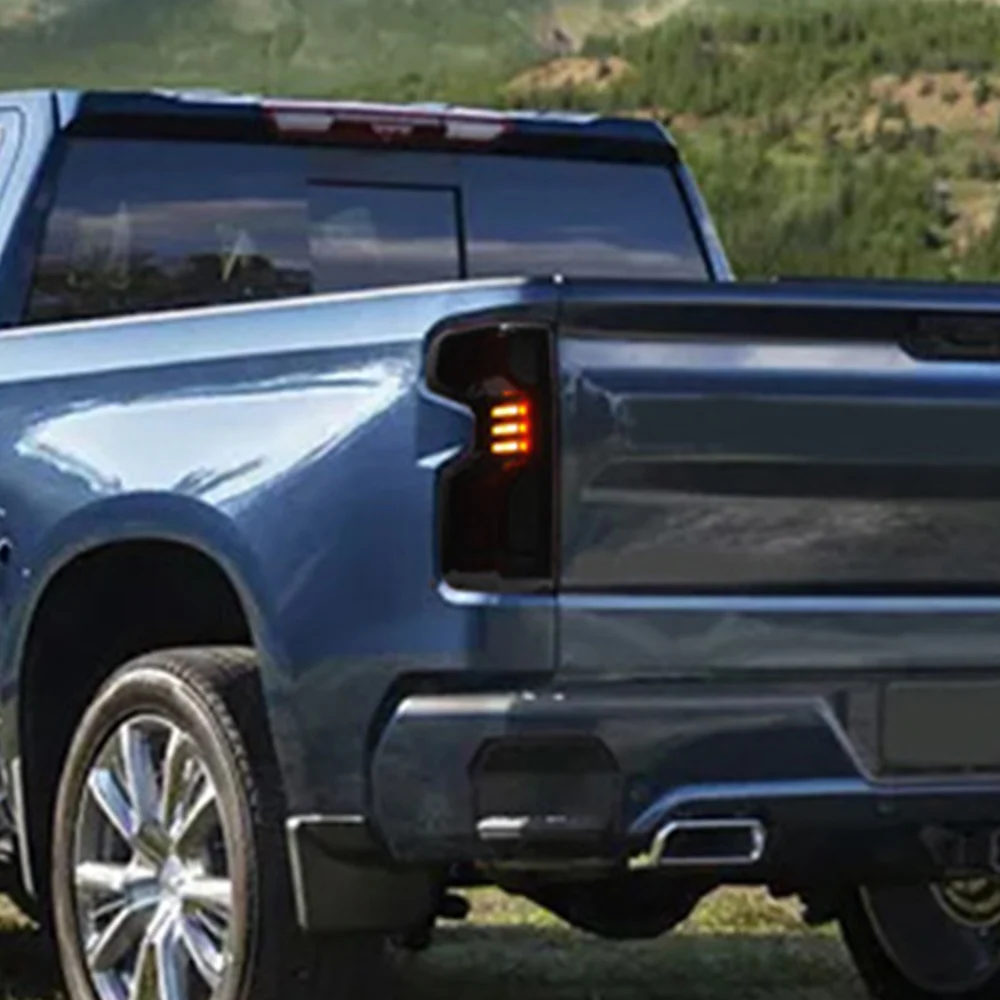 For Chevrolet Silverado 2019-2022 Auto Back Lamps Assembly Upgrade New style Dynamic LED Taillight Plug and Play Car Accessories