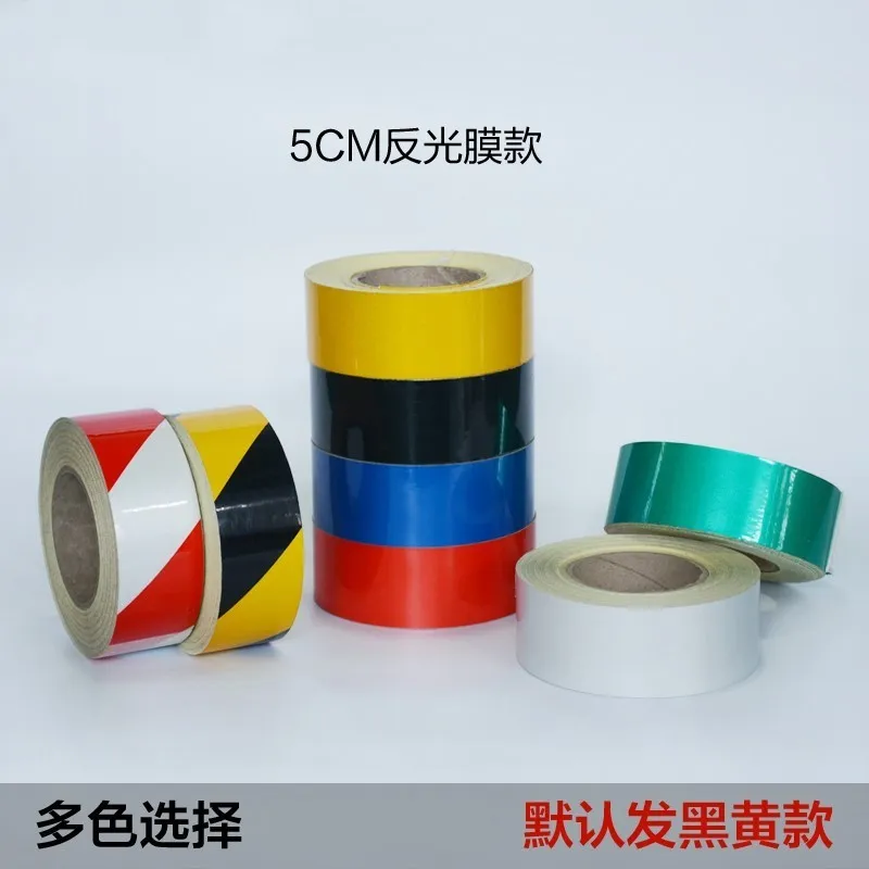 1pc ordinary model 5CM*45.7M  Reflective warning tape  Reflective film, road, wall, ground mark  Reflective stickers