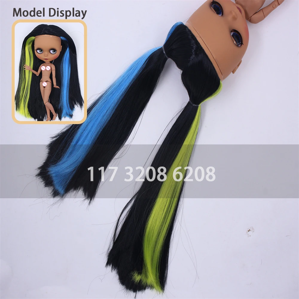 Dbs rbl Kopfhaut perücken mit Pony einschl ießlich Zubehör der Endoconch-Serie für 30cm eisige Blyth-Puppe