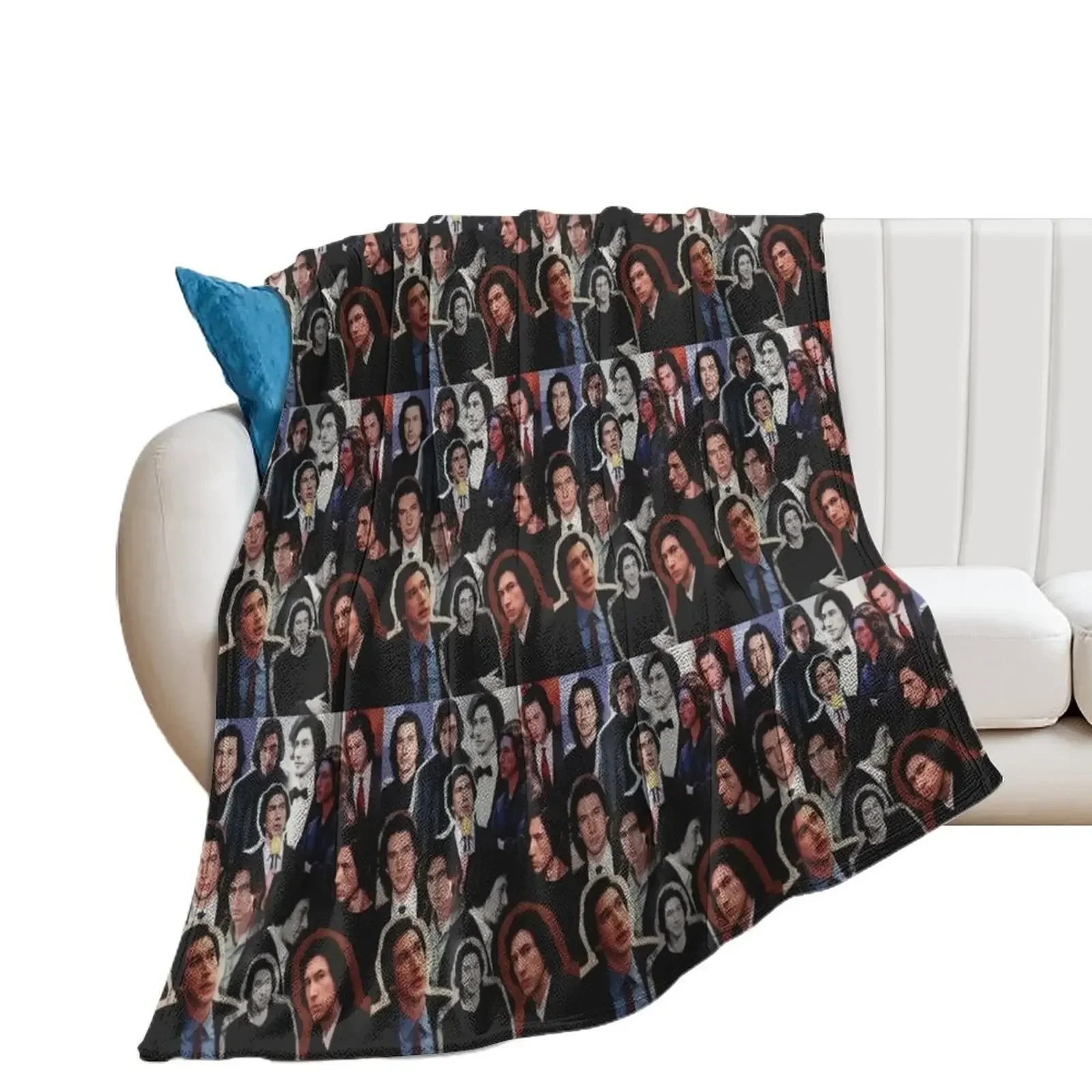 

Adam Driver 2019 Collage Throw Blanket Cute Kid'S Blankets