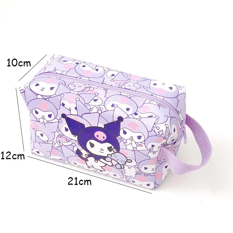 Imagem -02 - Disney Stitch Pencil Case Kawaii Sanrio Bolsa Cosmético Portátil Papelaria Bolsa Presente para Escritório e Material Escolar Peças Lote