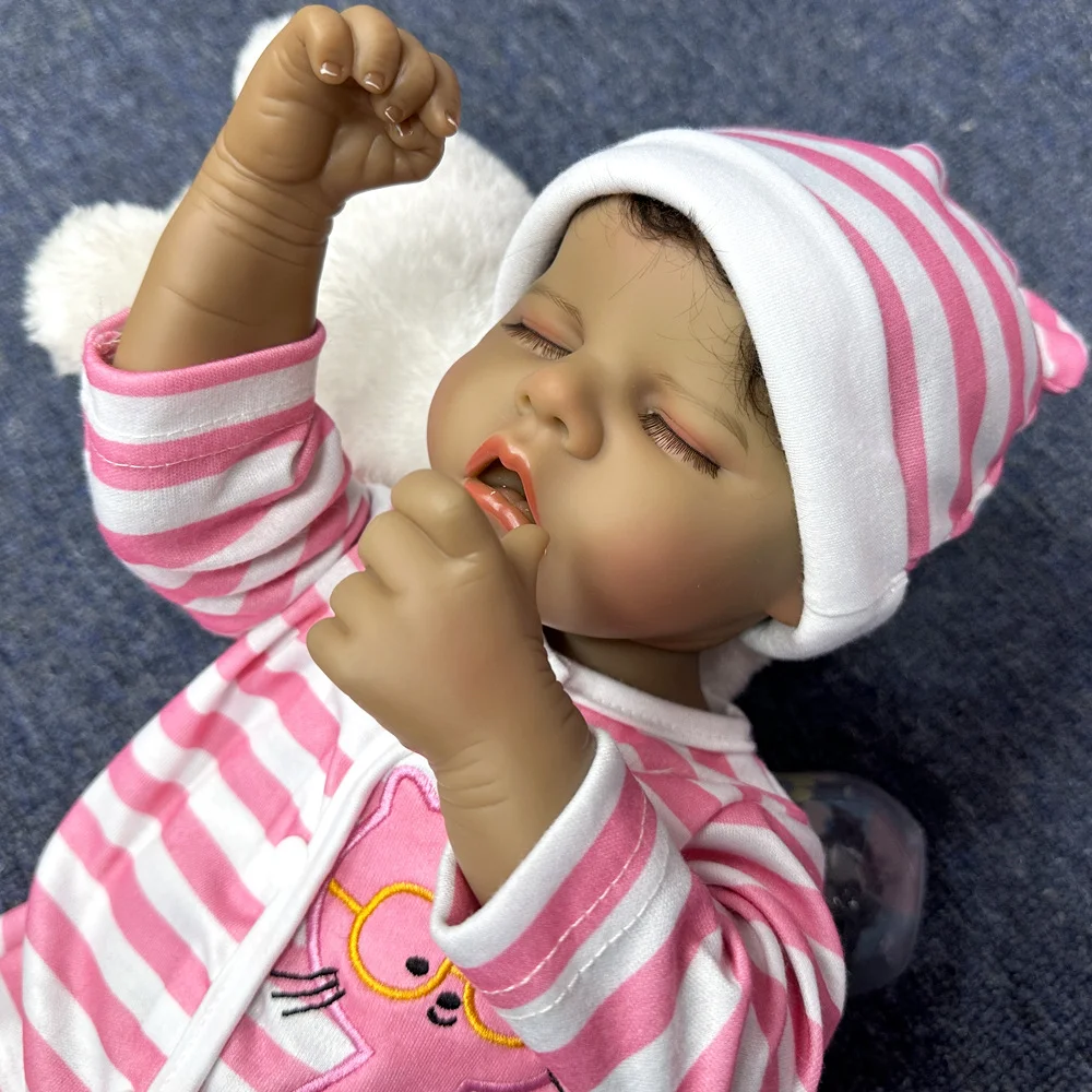 18-Inch Reborn Baby Dolls Twins Soft Vinyl Lifelike Baby Dolls 3D High-Color Realistic-Looking Artist-Painted DesignsW-018ZY