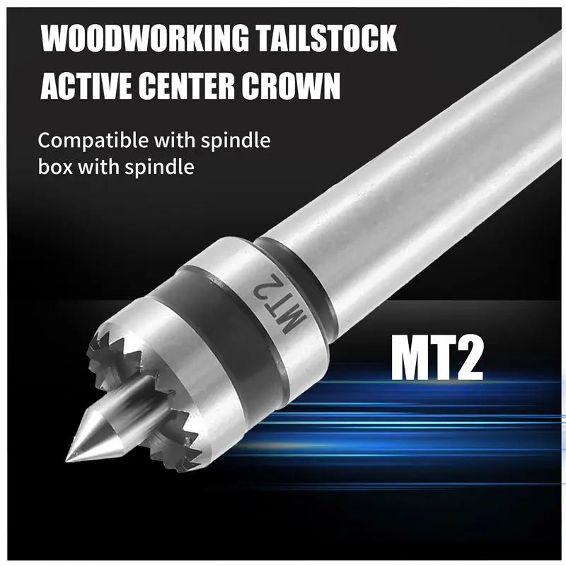 ABWZ-Wood Lathe Drive Center Turning Spur With Spring Loaded Point Woodturing Woodworking Wood Turning Tools Accessories