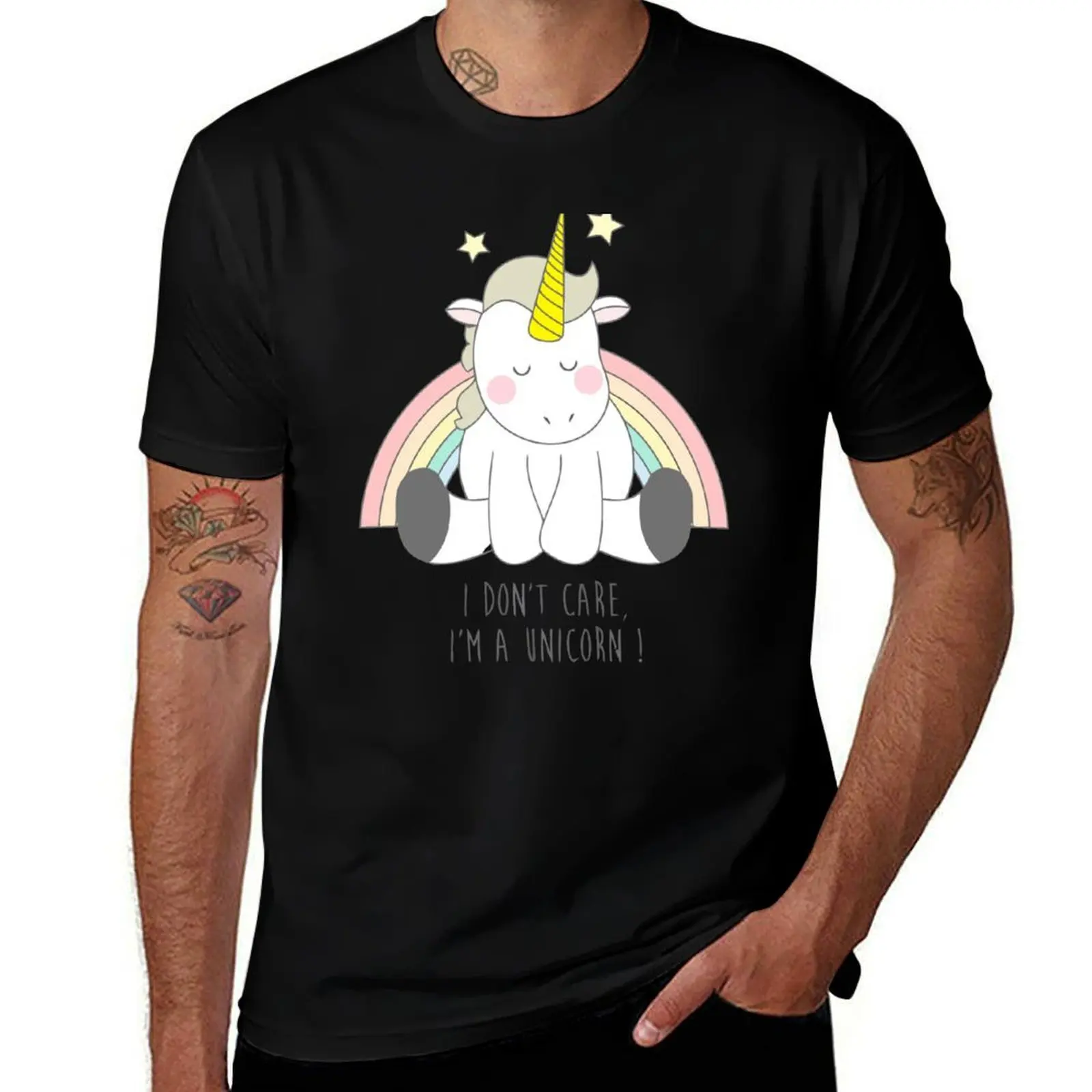 

unicorn T-Shirt t shirts for man graphic vintage men t shirt cotton 100% T-Shirt