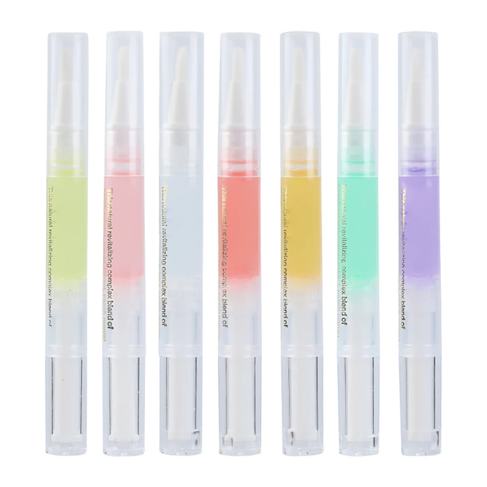 ปากกาน้ำมันบำรุงเล็บ6กลิ่นน้ำมันบำรุงหนังกำพร้าช่วยป้องกันไม่ให้ยาทาเล็บไม่แก่เล็บ