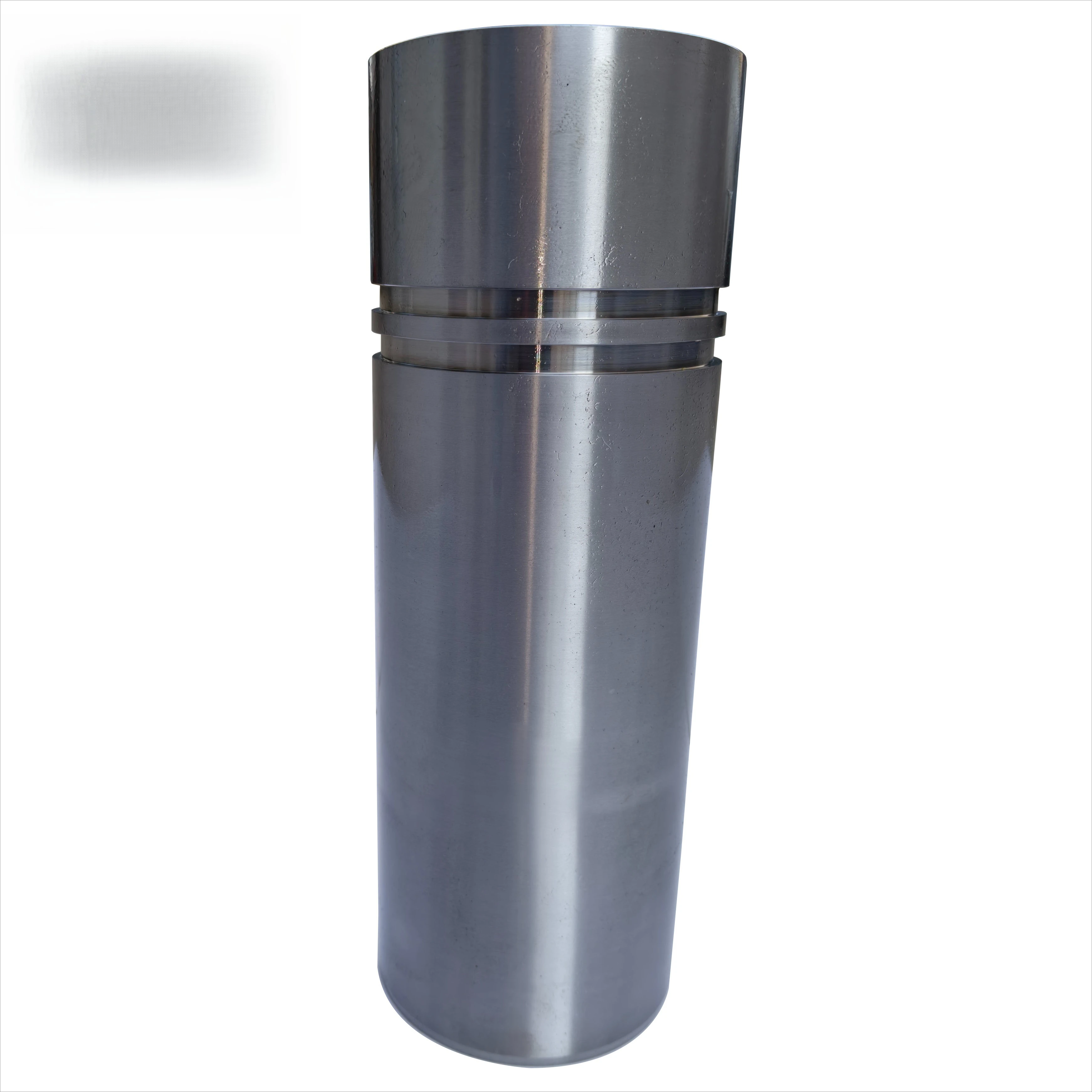 Hollow shaft hydraulic cylinder hard chrome plated piston rod and block assembly for forklifts and agricultural equipment