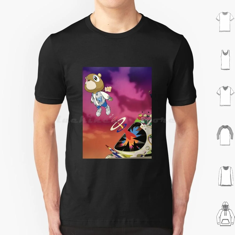 Farewell On The Planet T Shirt Cotton Men Women DIY Print Aesthetic Bear Ghost Kanyewest Kanyewest Bear Rap Graduation Hiphop