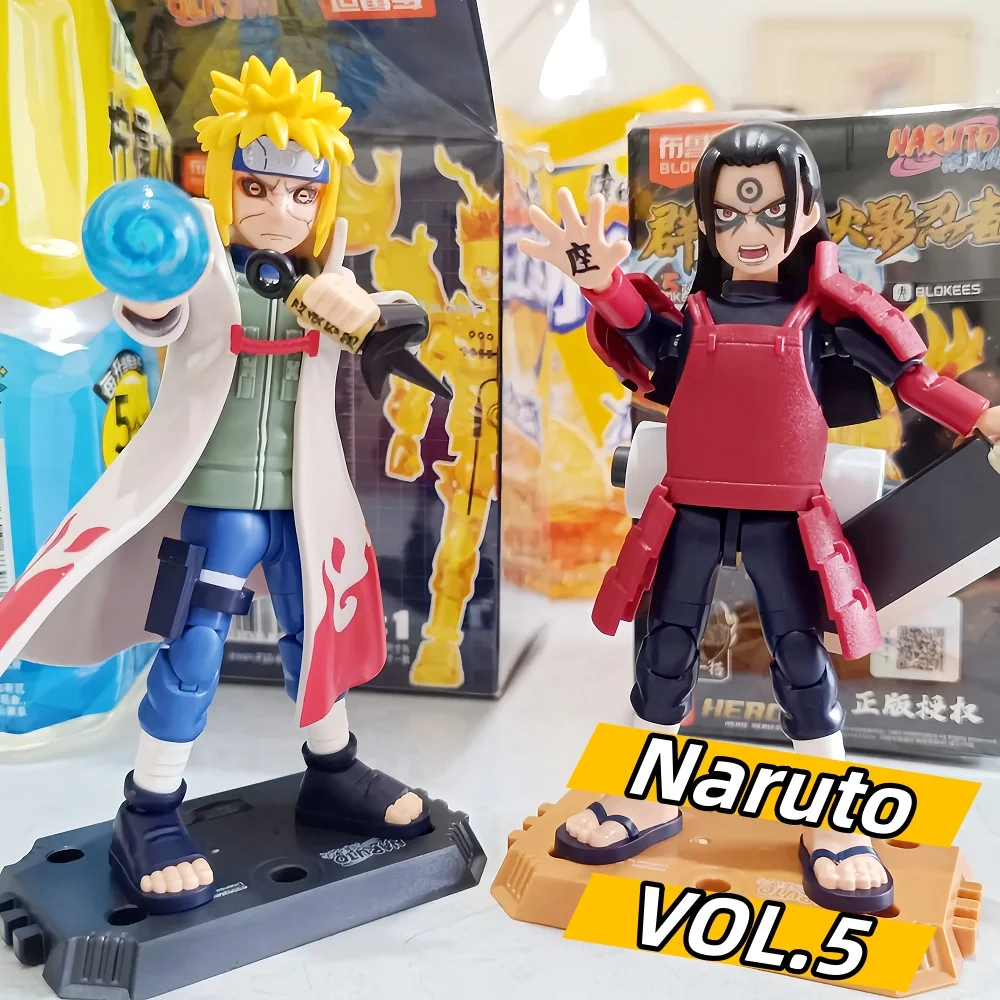 In Stock Blokees Naruto Blind Box Galaxy Version 5 Anime Figure Blokees Vol.5 Model Action Figure Toys Gifts