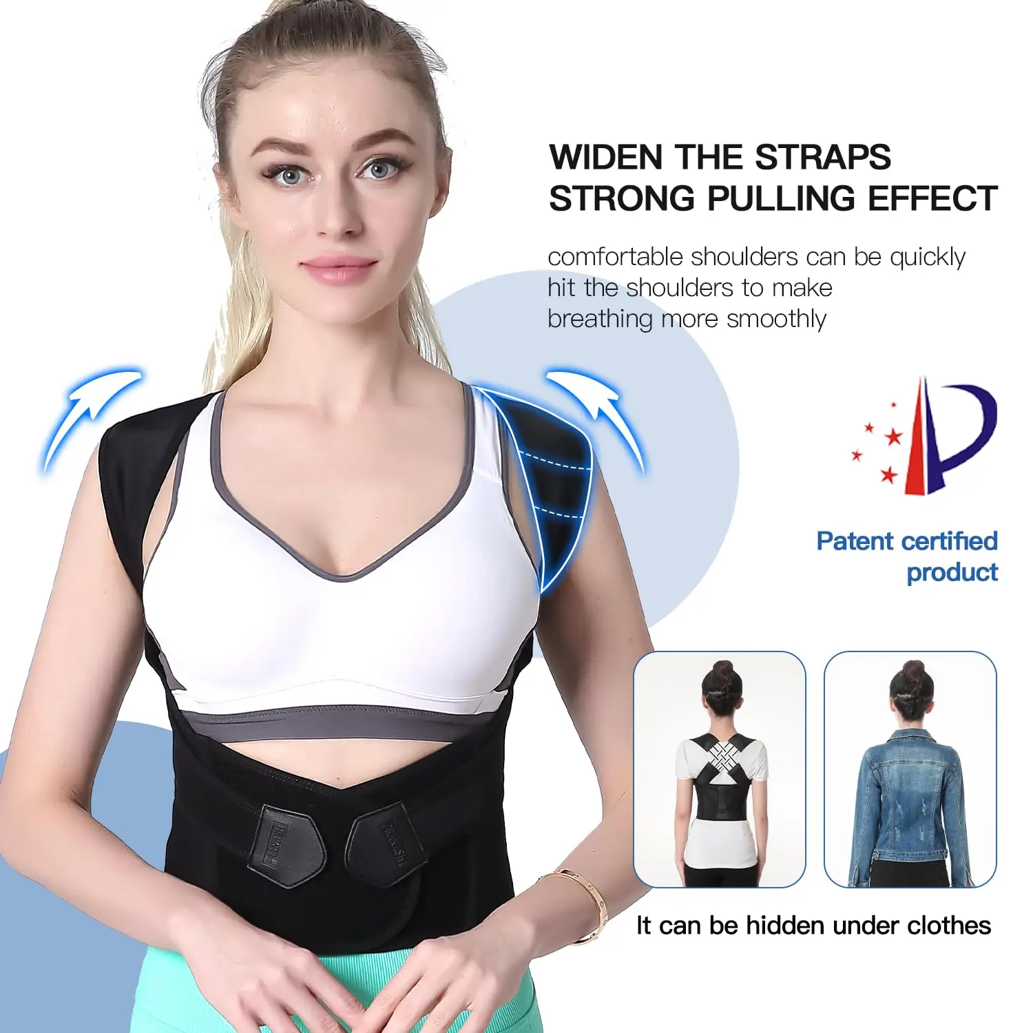 Anti Hunchback Posture Corrector for Students Back Correction with Spinal Sitting Posture Corrector Back Correction Posture