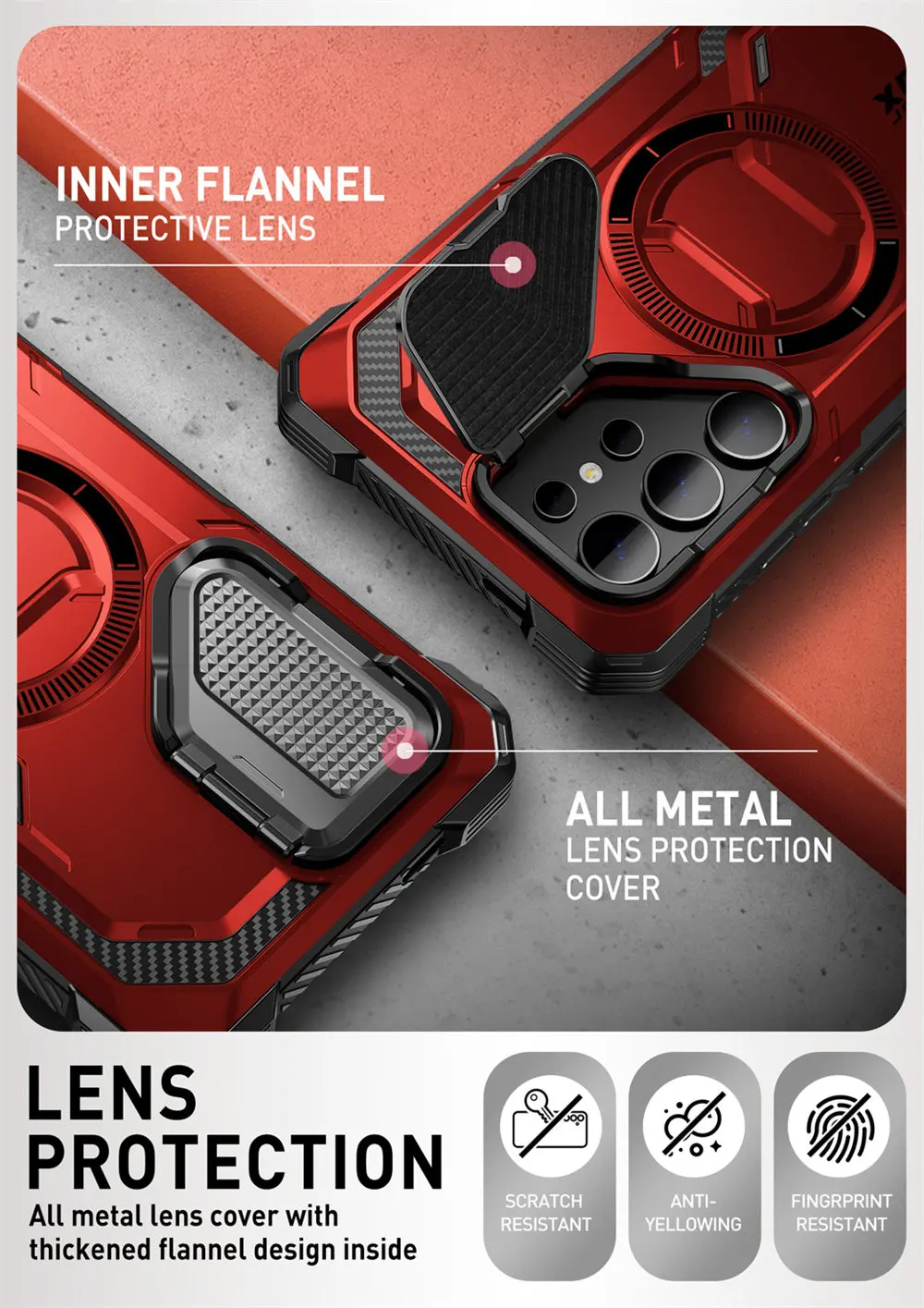 For Samsung Galaxy S24 Ultra Case (2024 Release) 6.8 inch I-BLASON Armorbox Full-Body Rugged Case with Built-in Screen Protector