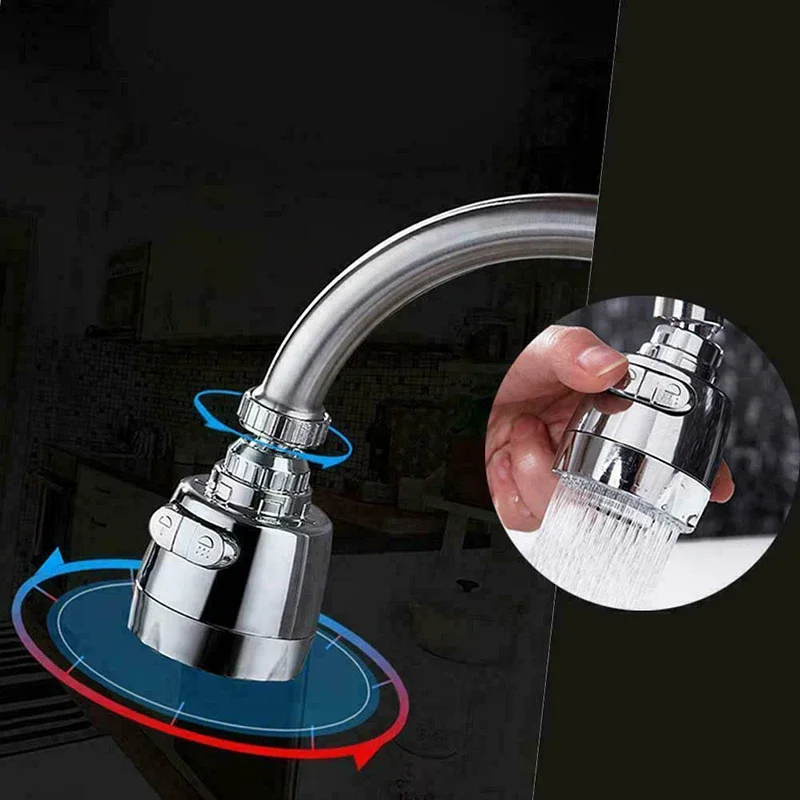 

Stainless Stee Kitchen Basin Faucet Bubbler Water Nozzle Sprayer 2-Gear Adjustable Water Filter Diffuser Water Saving Nozzle