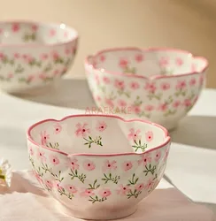 New High Appearance Rice Bowl, Ceramic Household Dining Bowl, Cute Tableware, Personal Special Bowl