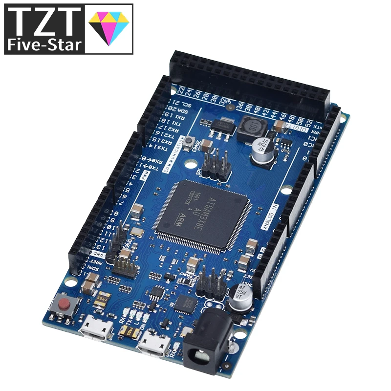 Imagem -06 - Placa Duemilanove Oficial para Arduino Arduino Due Sam3x8e 32 Bits Braço Cortex-m3 Mega2560 r3 Duemilanove 2013 Cabo