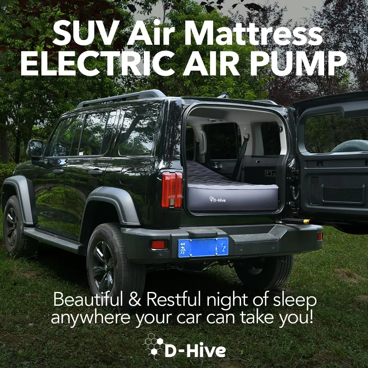 SUV Air Mattress, Ultra-Thick Material Extra-High Car Air Mattress, SUV Mattress for Toyota 4runner, Jeep Wrangler, Car Mattress