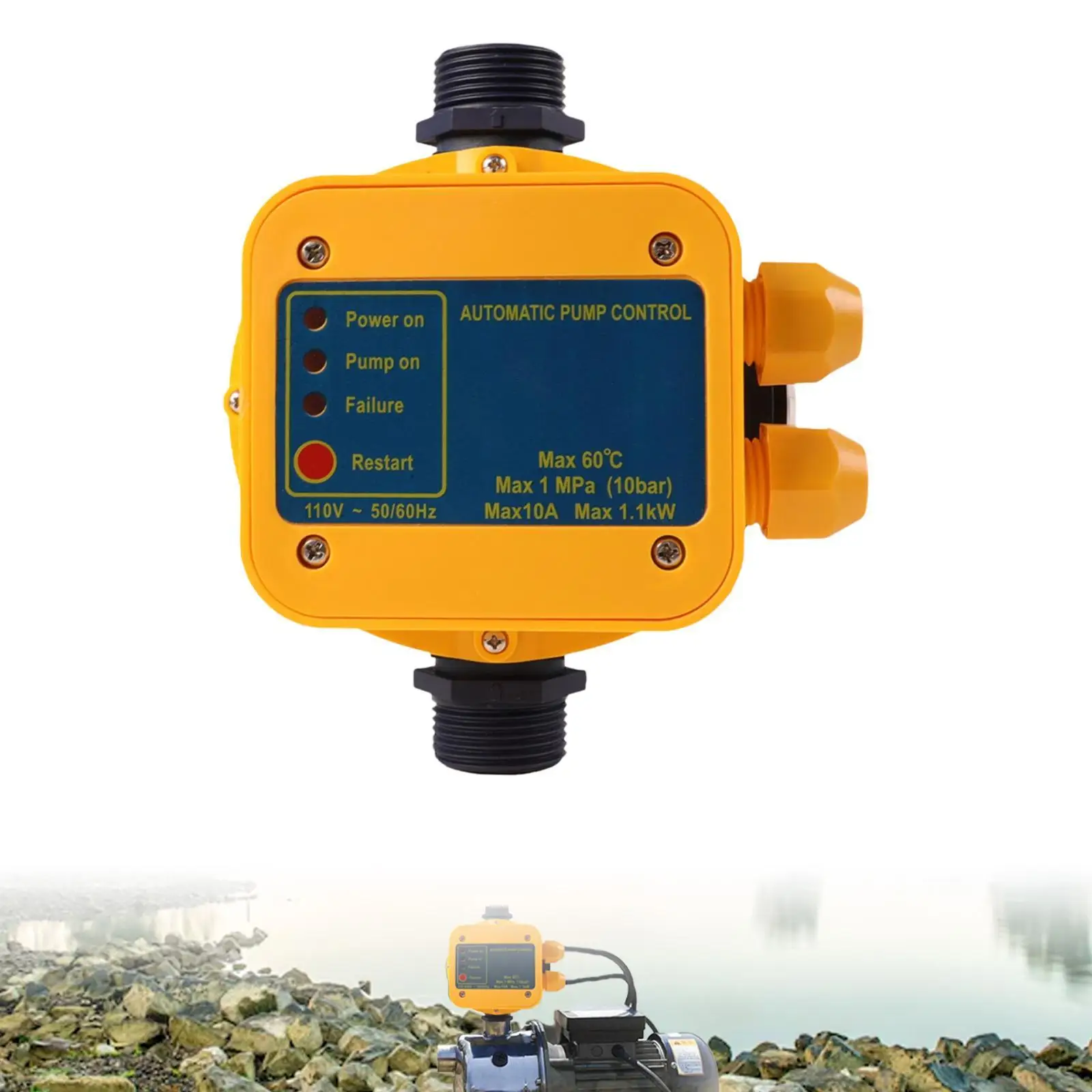 Water Pump Pressure Controller Multifunction Intelligent Waterproof Automatic