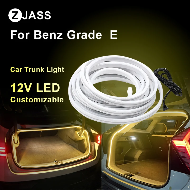 Flexible LED Strip Car Trunk Light For Benz Grade E  Modified Ambient Lighting Customizable Atmosphere Light ﻿