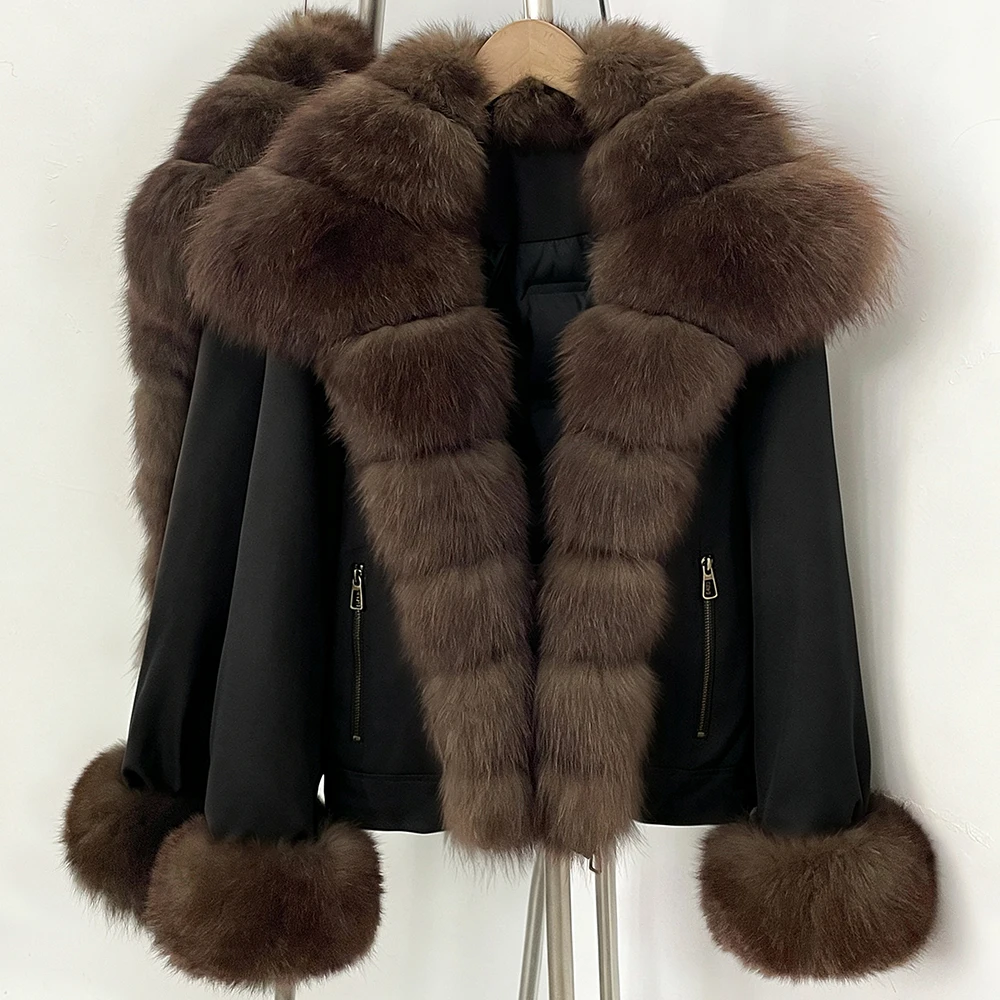 Women's Down Jacket Puffer Coat Insulated Urban Style Commuting Wear Cold Winter Women's Cropped Puffer Jacket for Cold Climate