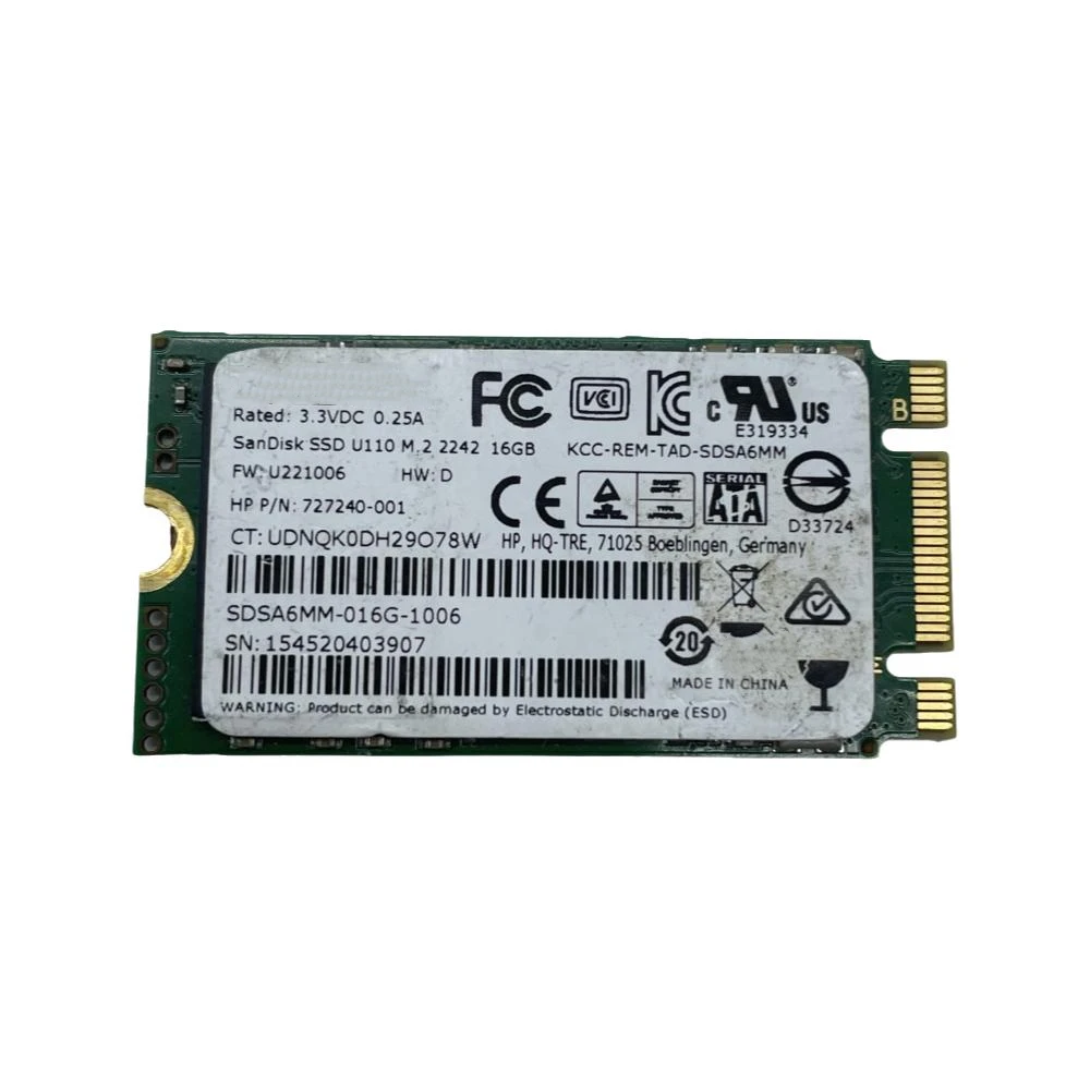 SSD Solid State Disk mSATA 727240-001 Fits For SanDisk SSD Solid State Disk mSATA 16GB