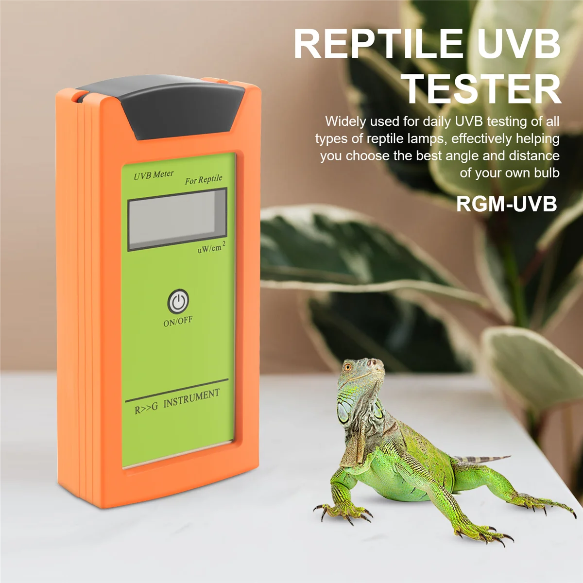 ABYL RGM-UVB UVB-Tester, hochpräziser UVB-Detektor, UVB-Testgerät für Reptilien, UVB-Messgerät, Werkzeug zur Messung der Leuchtkraft