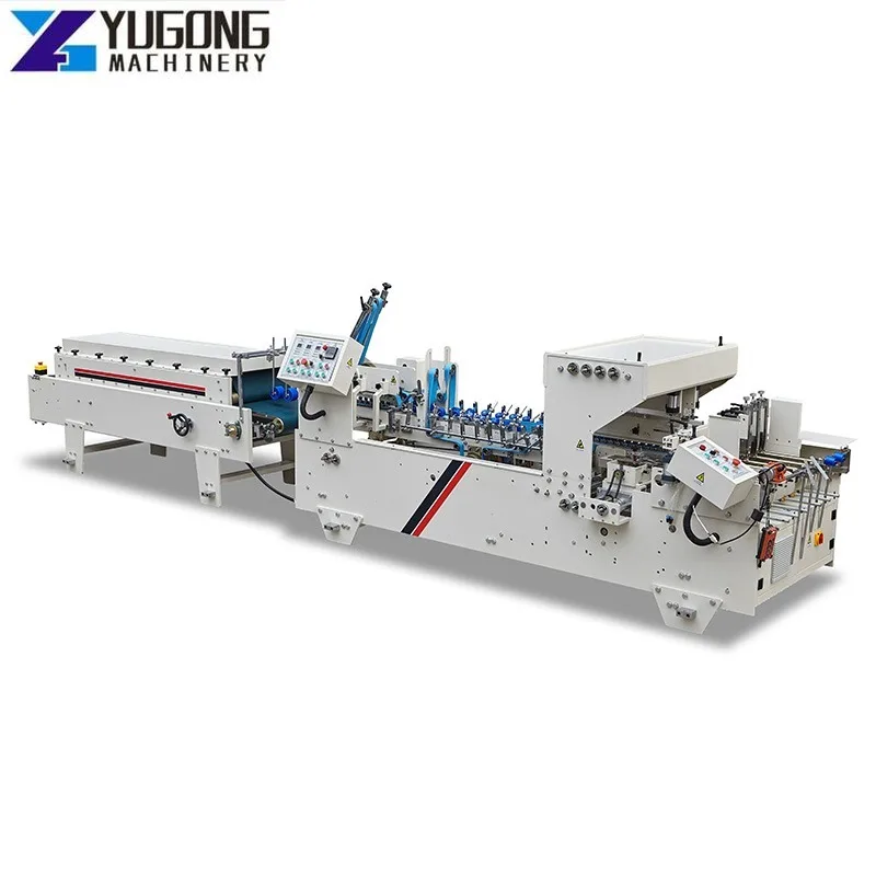 YUGONG Corrugated Paperboard Maker Cardboard Sheet Pasting Machine Box Making Machine Pasting Box Corner Gluing Machine