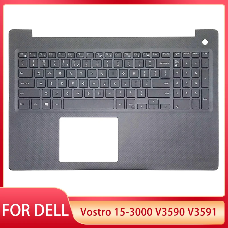 NEW US Keyboard For Dell Vostro 15-3000 V3590 V3591 Laptop Palmrest Upper Cover Top Case Replacement 086HKP