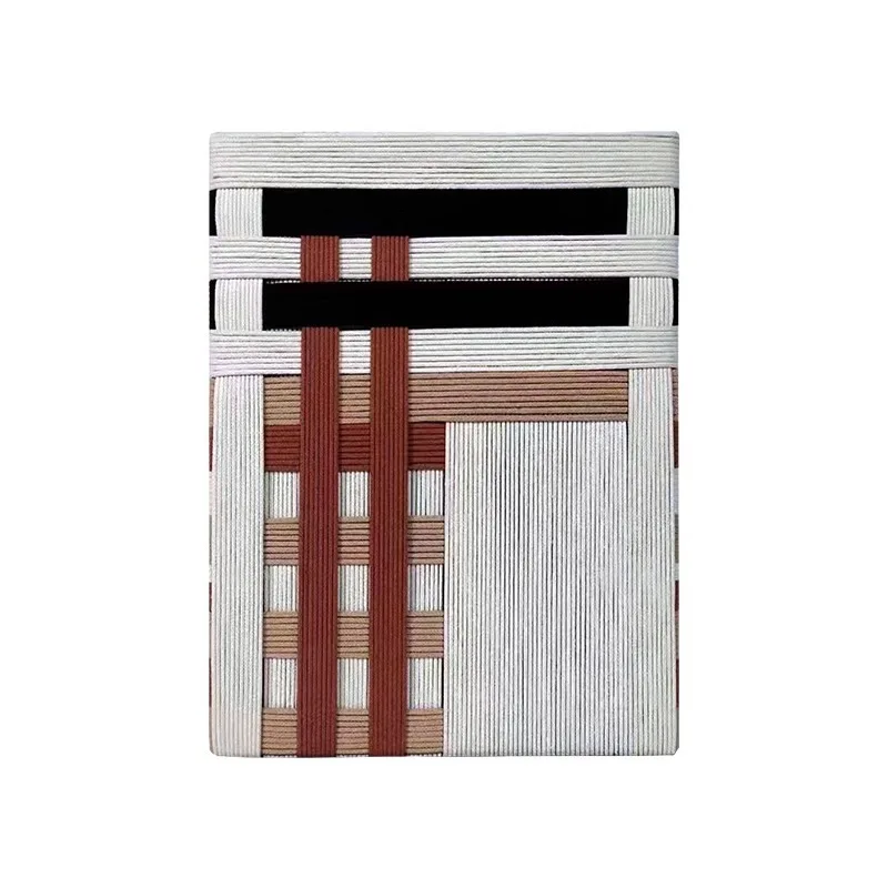 Medieval Style Living Room Sofa Background Decorative Painting Handmade Rope Weaving High-end Bedroom Wall Painting Dining Room