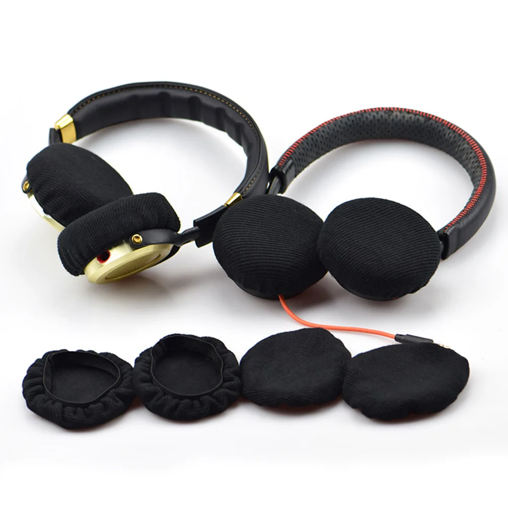 

10Pcs Protective Headset Cover Soft Fabric Earphone Cushion Replacement Renovate Headphones Comfortable Cover for Improved Sound