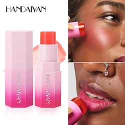 HANDAIYAN3 Colors Jelly Warm Blush Stick Long-lasting Easy to Color Moisturize and Brighten Modify Face Solid Blush Ladies Blush