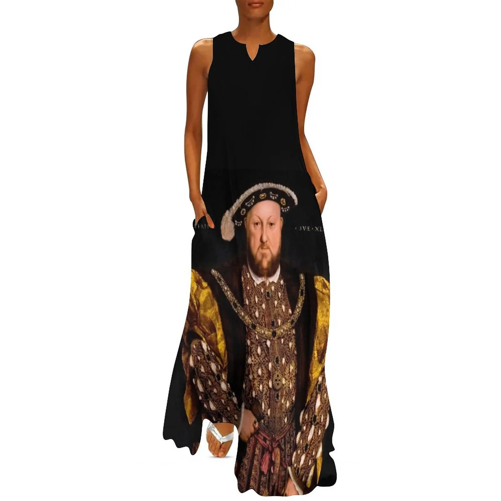 

Henry VIII Long Dress woman dress Women"s summer long dress women clothes