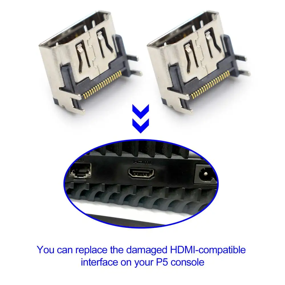 Interface For PS5 HDMI-compatible Port Socket Interface For Play Station 5 Connector Interface Game Accessories Part