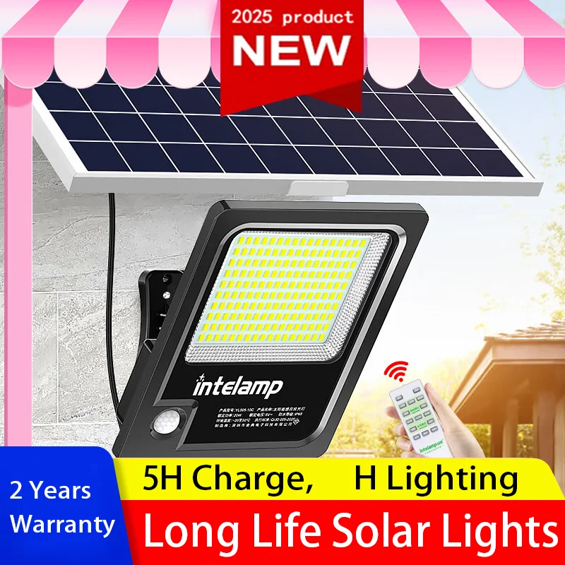 

3000LM Solar Light for Outdoor Solar Lamp Sunlight Motion Sensor Light Remote Control Waterproof Garden Street Wall Yard Lamp