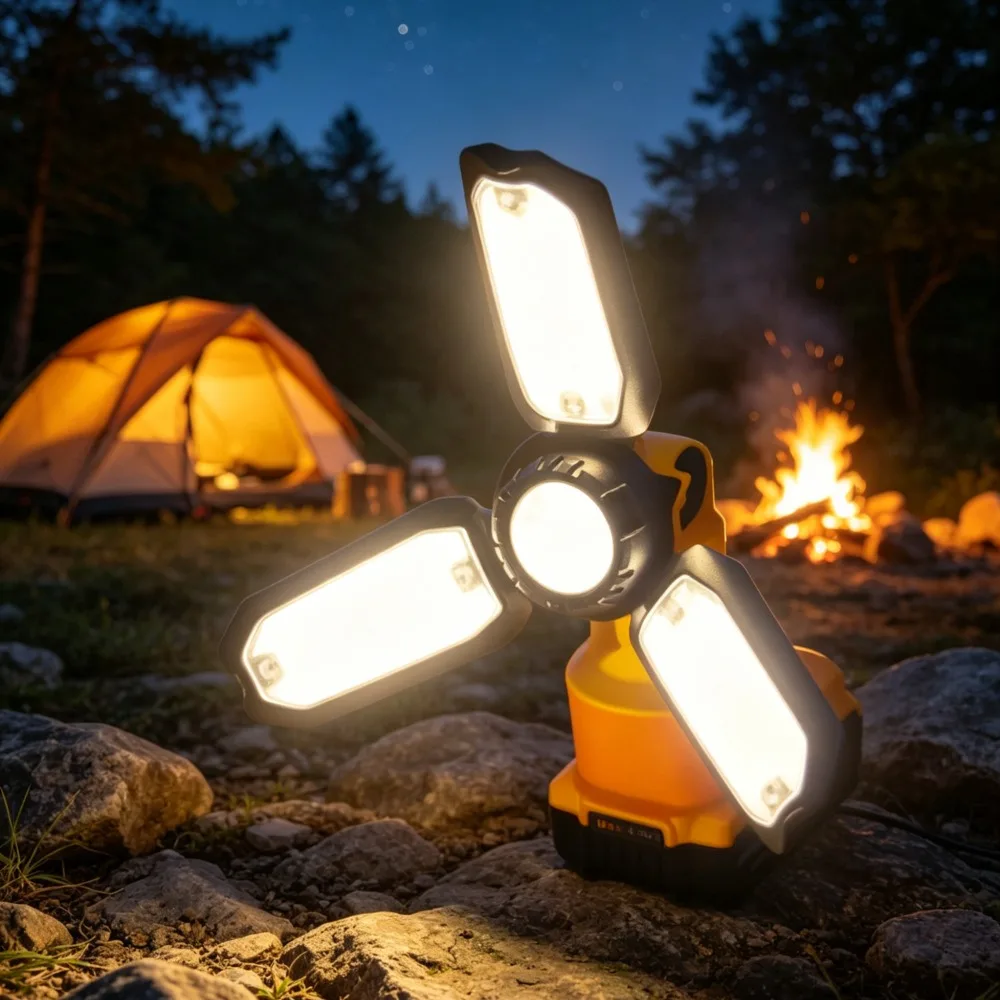 

Portable Multifunctional LED Camping Light Outdoor Tent Light for DeWalt 18V 20V MAX XR DCB Series Lithium Battery (NO Battery )
