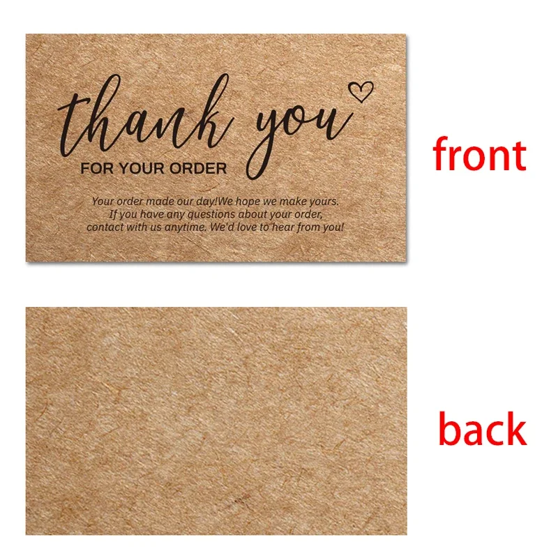 

30pcs kraft paper thank-you card store commercial promotion custom decoration card