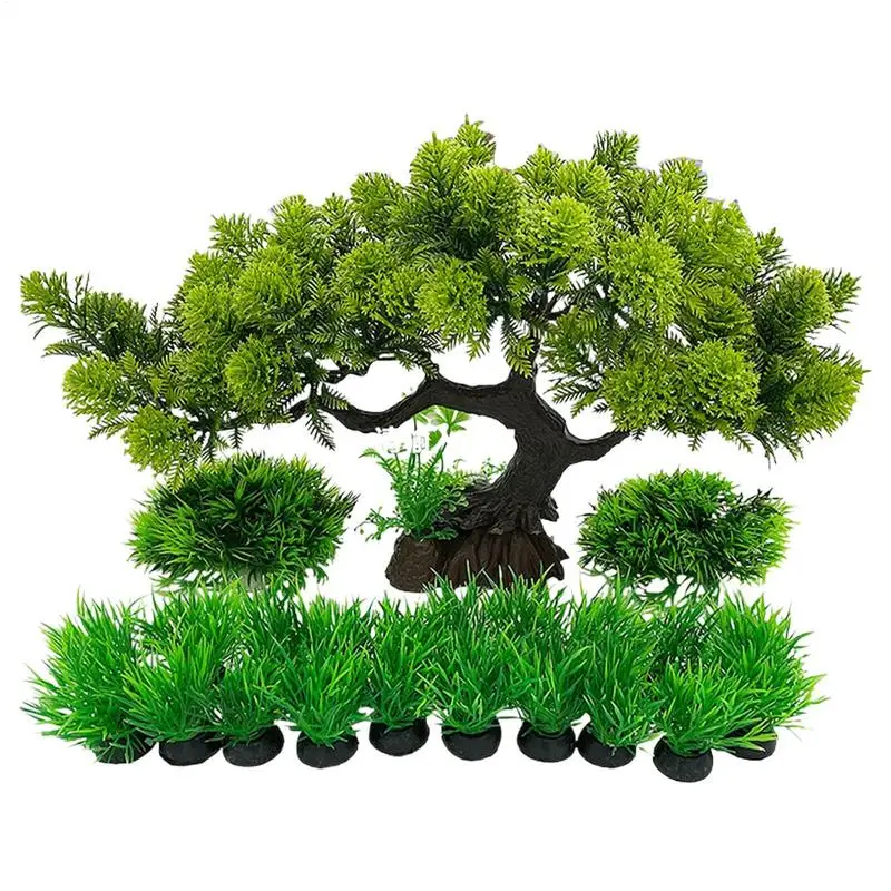 

Water Tank Decorative Plants Simulation Green Fish Tank Decorations Decorative Aquarium Landscape Scenery Foreground Grass For