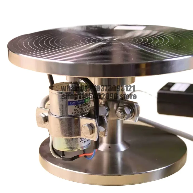 Stainless steel electric ceramic turntable 360 ° rotating platform for carving painting gold plating and line drawing tools