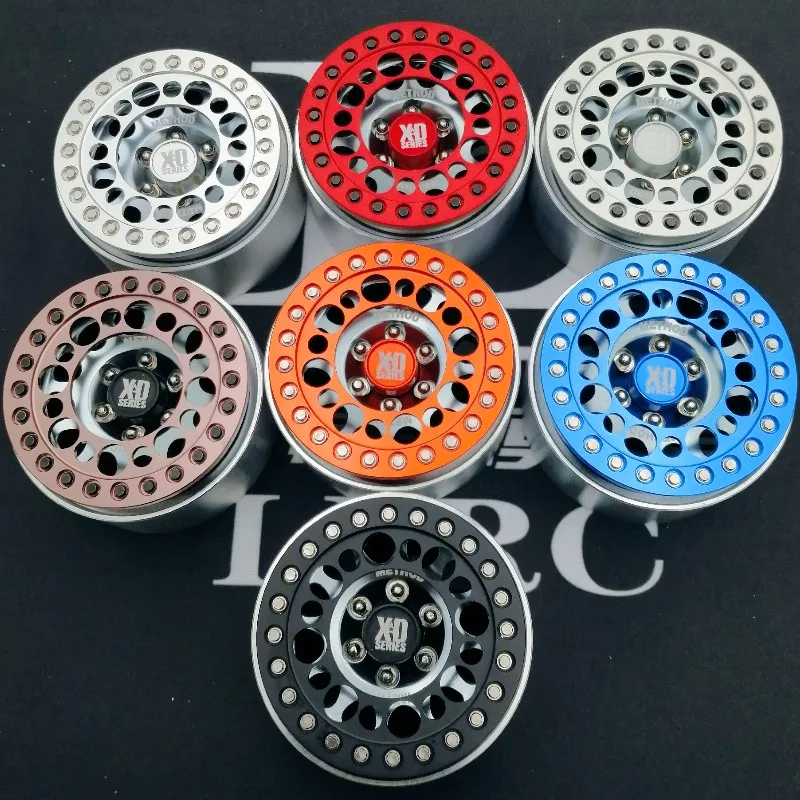 

4pcs 1.9 Inch Simulated Metal Tire Locking Wheel Hub for 1/10 RC Crawler Car AXIAL SCX10 90046 RC4WD D90 D110 TRX4 Defender TRX6