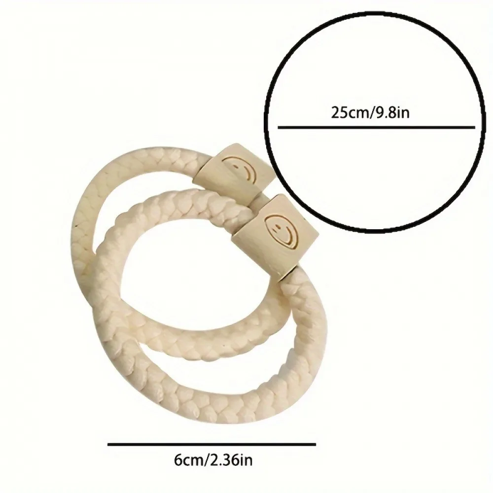 Set of 20 One Minimalist Fashion Hair Ring and Hair Bands-Cloth, Cute and Flexible Hair Bands, Valentine's Day Inspiration, image 5