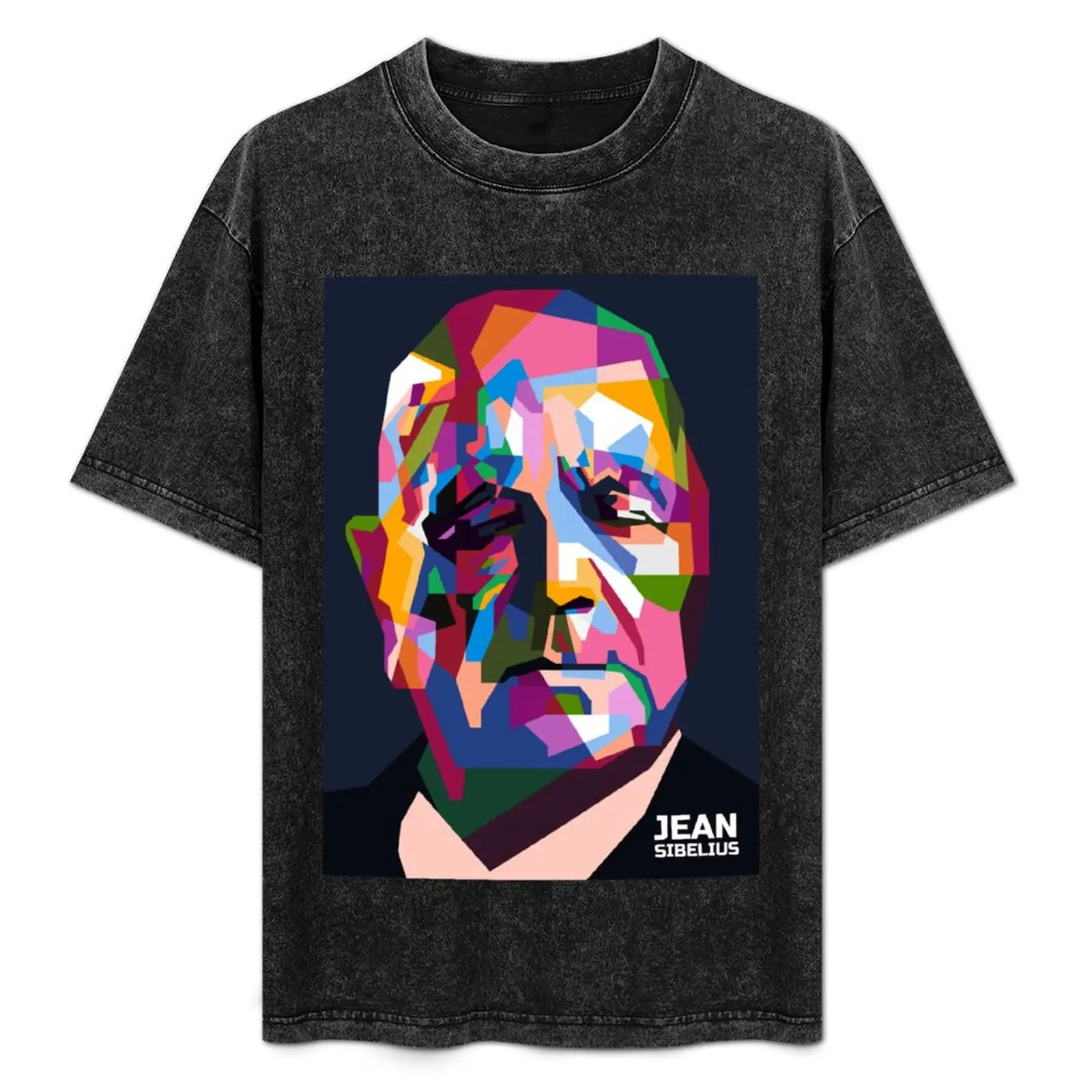Jean Sibelius de Pop Art abstracto con camiseta WPAP