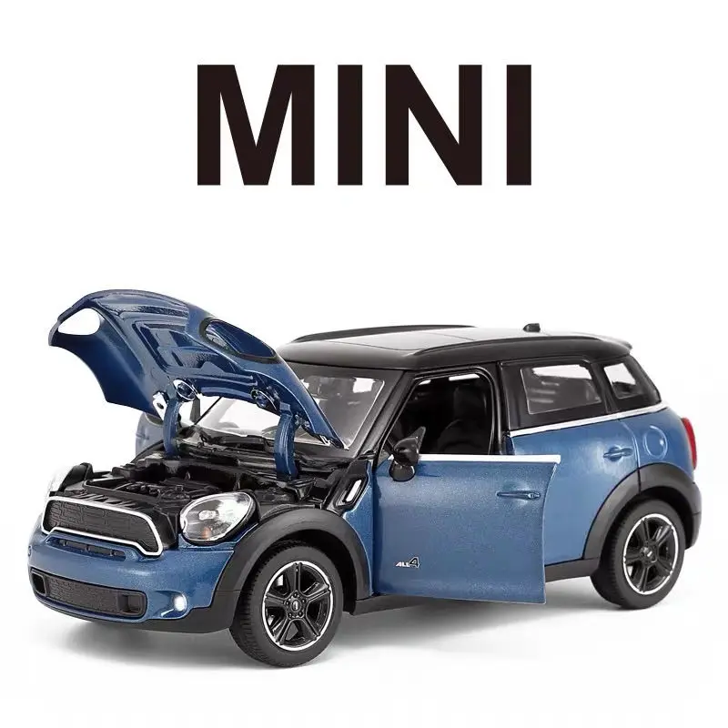 1/24 Mini Countryman Coopers Alloy Car Model Simulation Diecast Metal Toy Vehicle Car Model Miniature Scale Collection Kids Gift