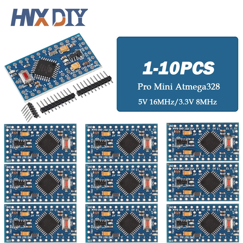1-10 sztuk Pro Mini 328 Atmega328P 3.3V 5V 16MHZ ATMEGA328 328P Mini ATMEGA328 5V/16MHz dla Arduino kompatybilny z modułem Nano