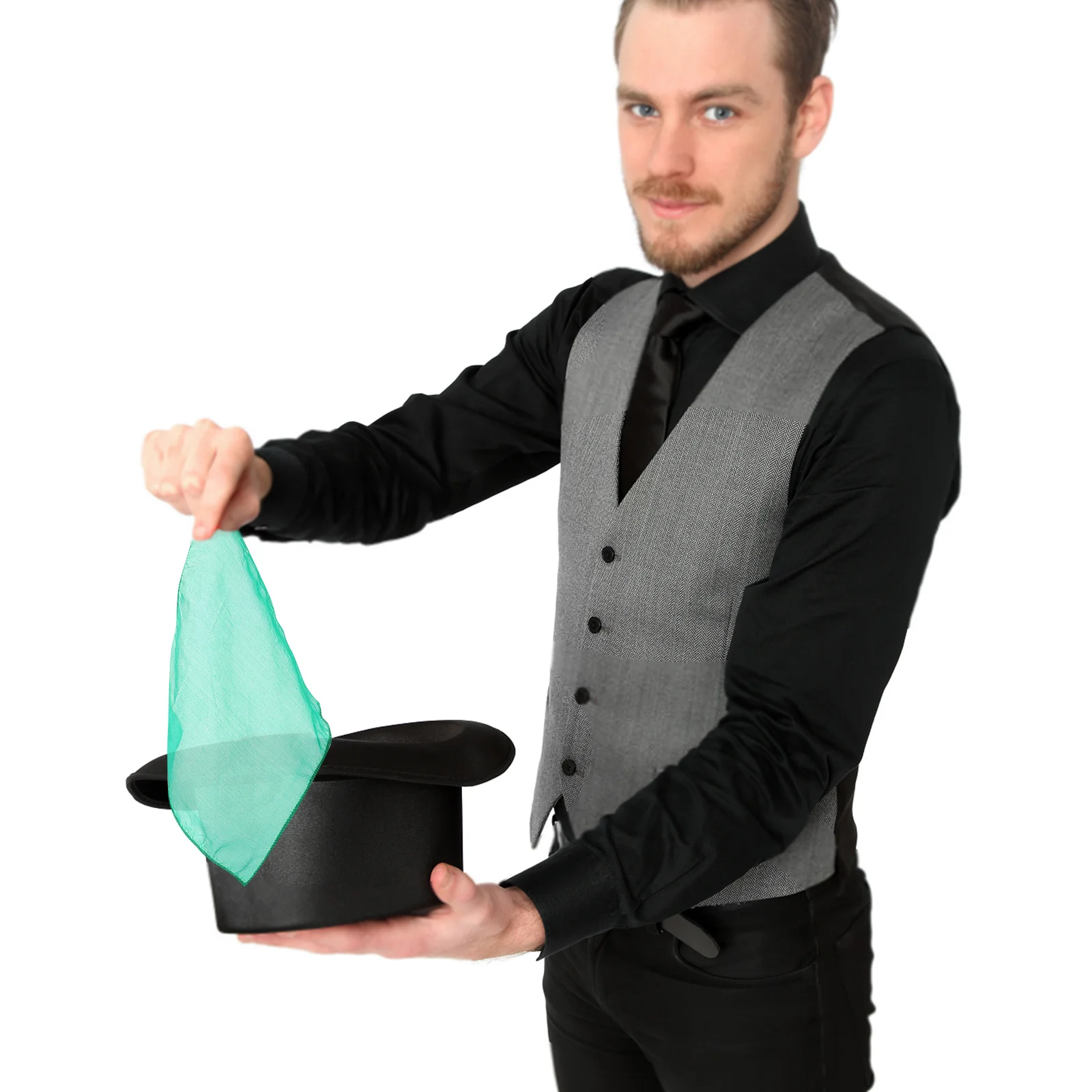 

12Pcs Magician Scarf Performance Trick Scarf Funny Prop for Party Supplies Compact Magician Tool