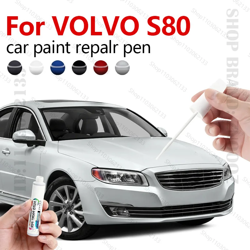 

Ручка для ремонта автомобильной краски для VOLVO S80 1998-2016 гг., аксессуары для ремонта царапин, синий 705, серебристый 711, черный 452, белый, 614, красный