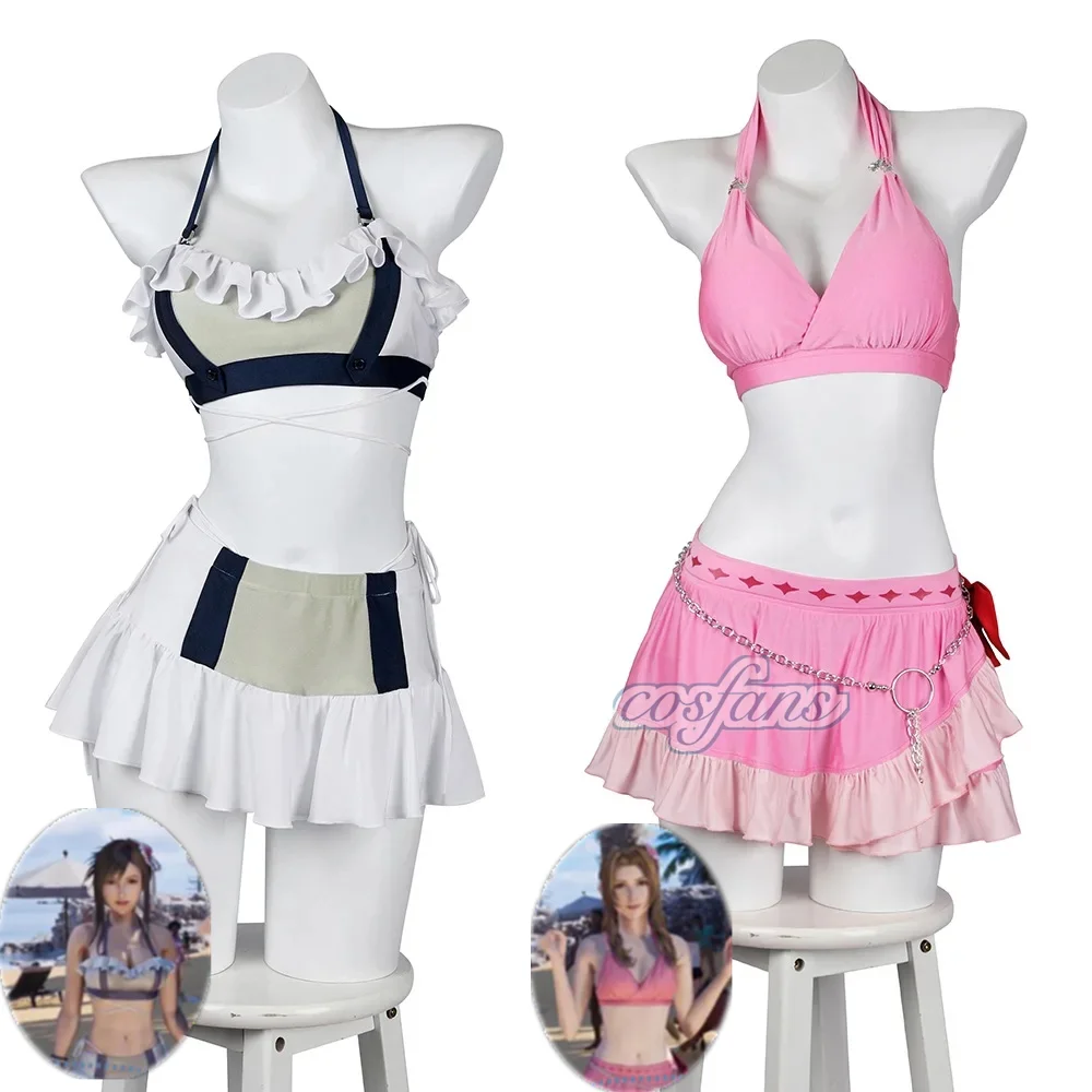 

FF7 Final Fantasy 7 Rebirth Cosplay Alice Gainsborough Baltifa Lockhart Swimsuit Restoration Pool Party