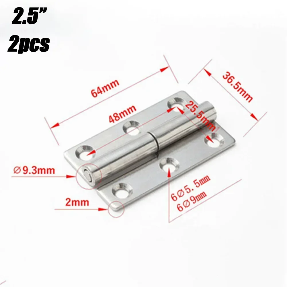 1.5"/2"/2.5"/3" Engsel 2 Buah Kotak Kabinet Peralatan Pintu Dapat Dilepas