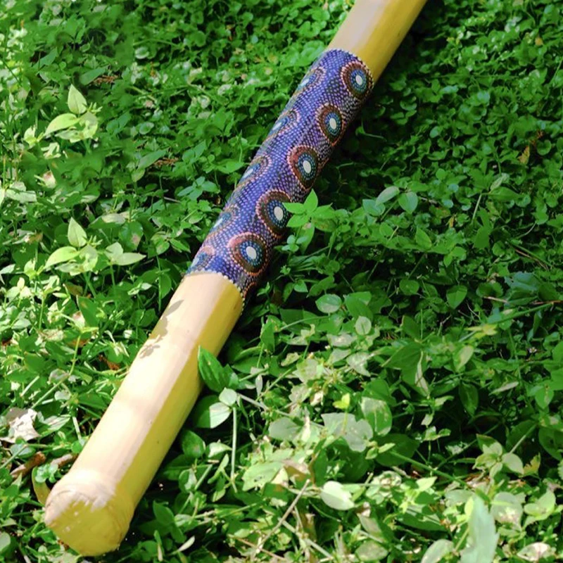 40cm Bamboo Rain Stick Natural Sound Healing Rainmaker Shaker Relaxation Meditation Orff Musical Instruments Pattern Randomly