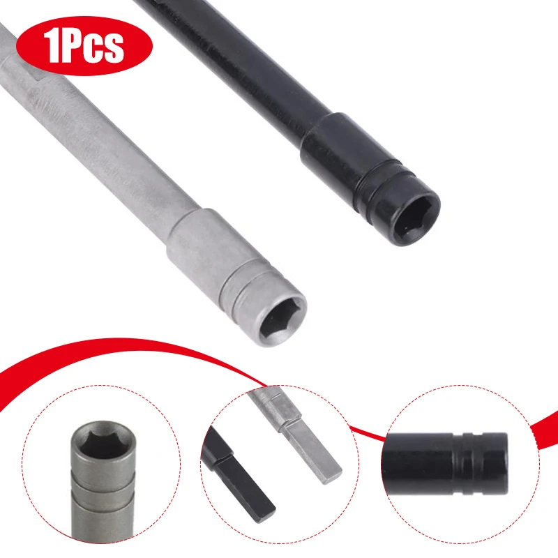 

Bit Driver Extender With 1/4" Hex Bits Adapter For Multi-Tool Accessories Durable 83mm Chrome Vanadium Steel Extension Rod