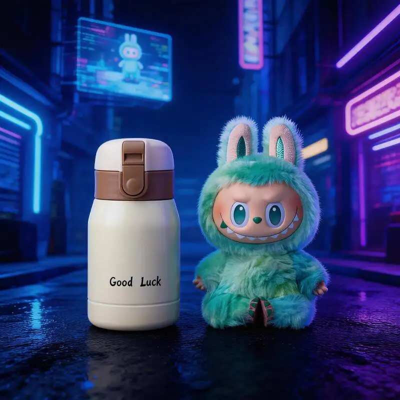 

POP MART THE MONSTERS Forward High Energy Series LABUBU Doll Easy Clean Insulated Bottle Smooth Vacuum Cup